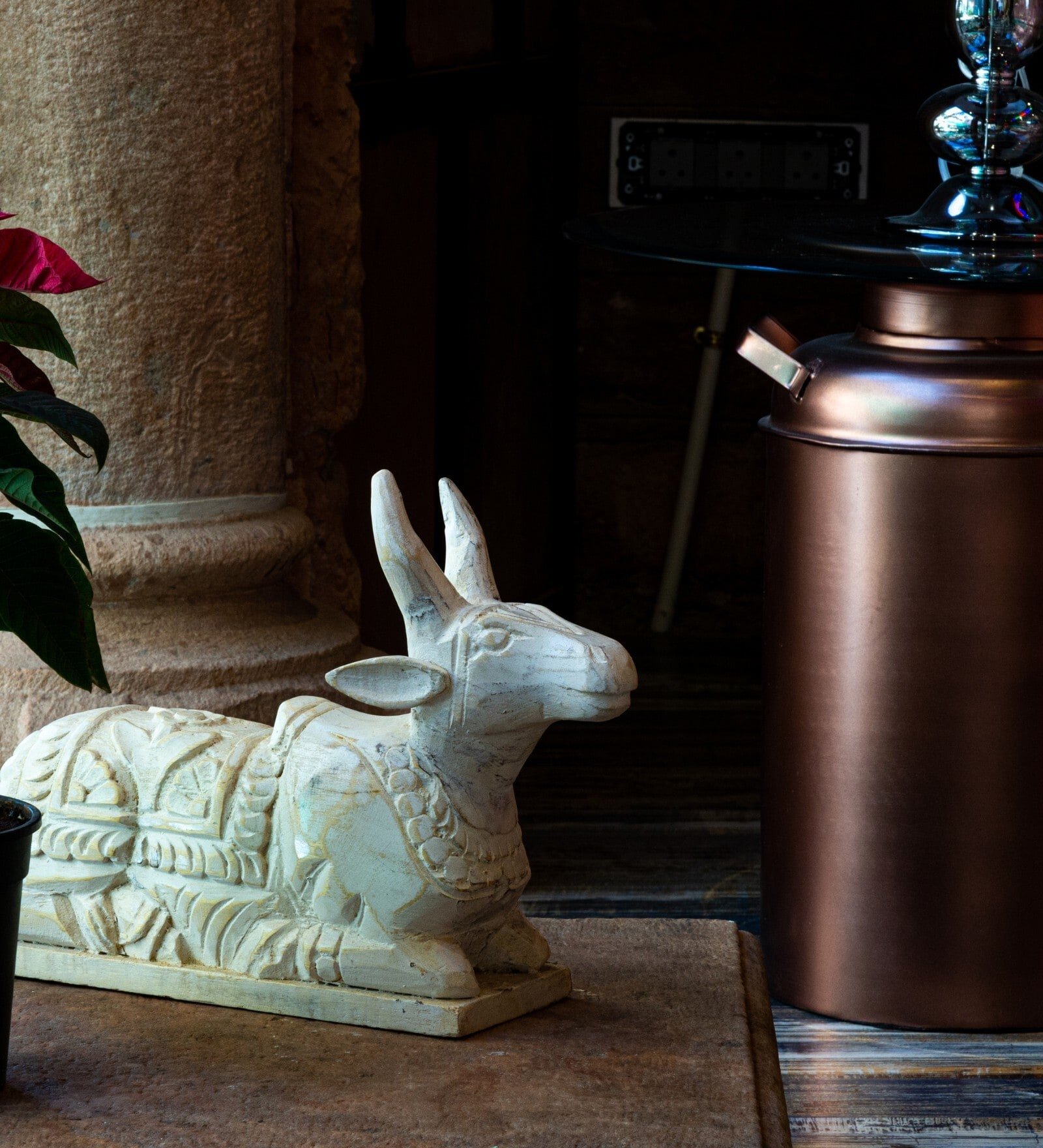 Nandi White Wood Figurine